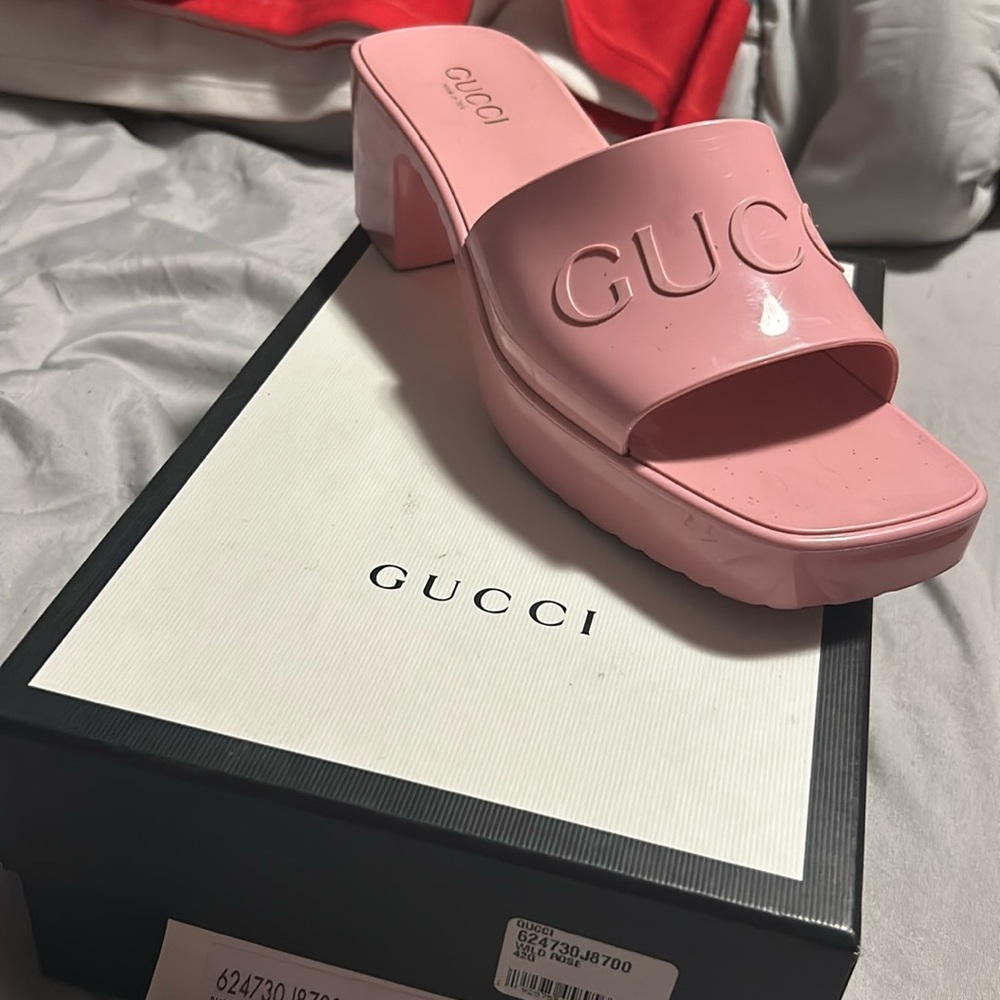 Rubber Gucci Sandals Size 42